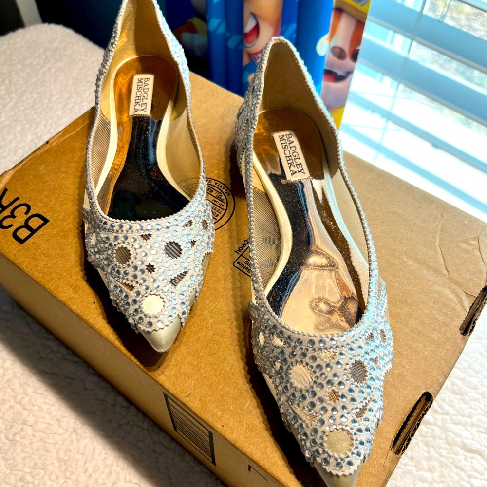 BADGLEY MISCHKA GIGI POINTED TOE FLAT size 8.5 brand new without box!